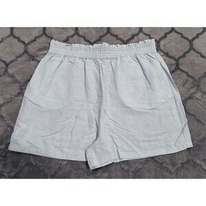 NWOT Womens BlankNYC Light Blue Elastic Waist Shorts L